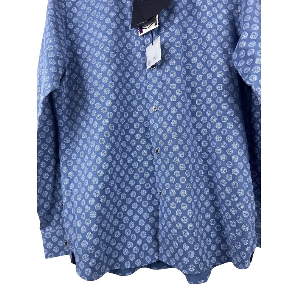 Ted Baker Geometric Medallion Print Noder Tillnow Button Up Shirt Men's 4 NWT - Picture 2 of 10